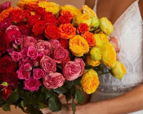 bloemige kapsels, bruiloft, fotoshoot