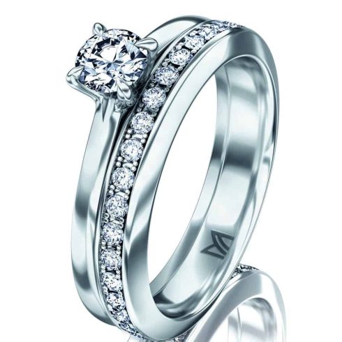 Meister, trouwring, sollitair