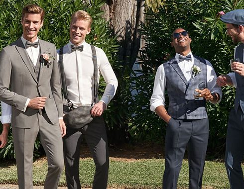 bruidegom, looks, elegant