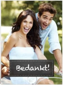 huwelijksbedankje,