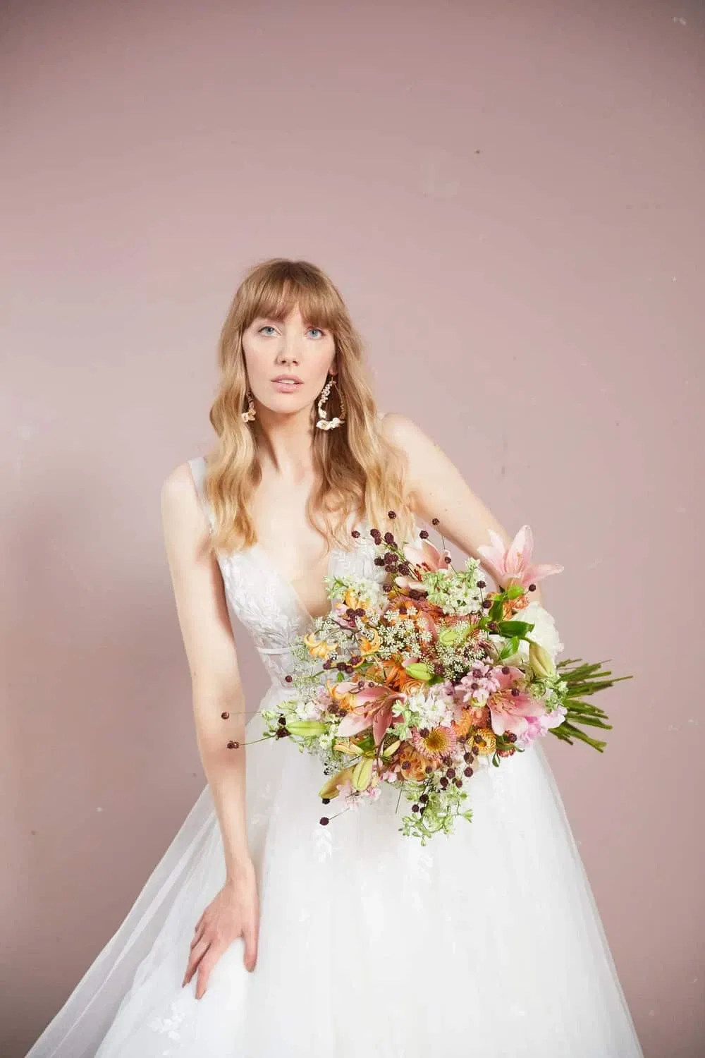 fotoshoot, bruidsbloemen