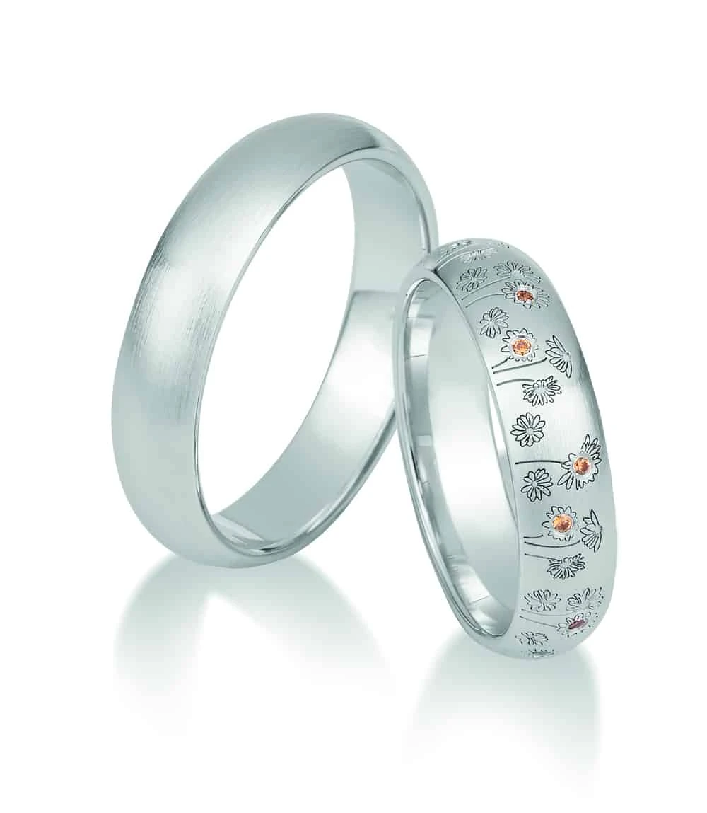 ringen, trouwringen, zilver