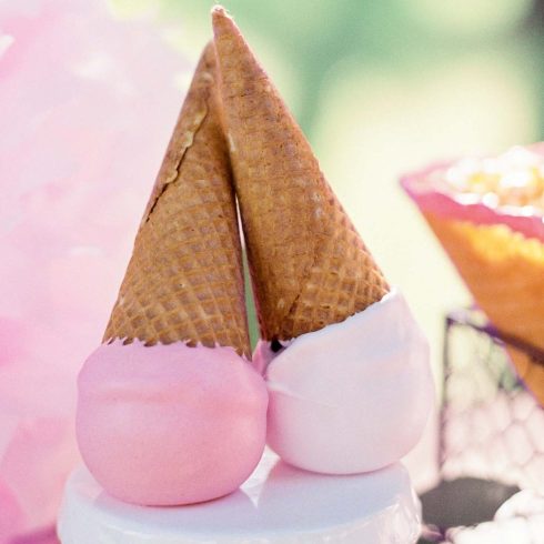 traktatie, bruiloft, ice