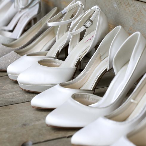 trouwschoenen, bruid, hakken