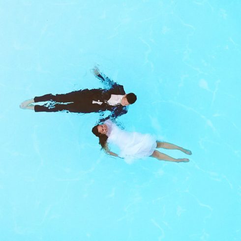 pool party, bruiloft, fotoshoot