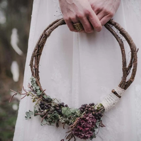 puur natuur, trouwen met natuurlijke details