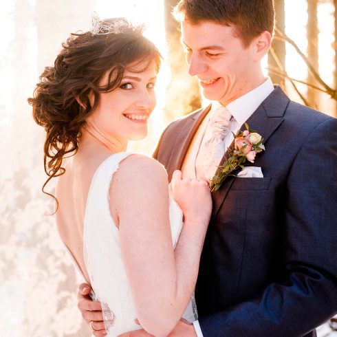 winterwonderland, fotoshoot, bruidspaar,