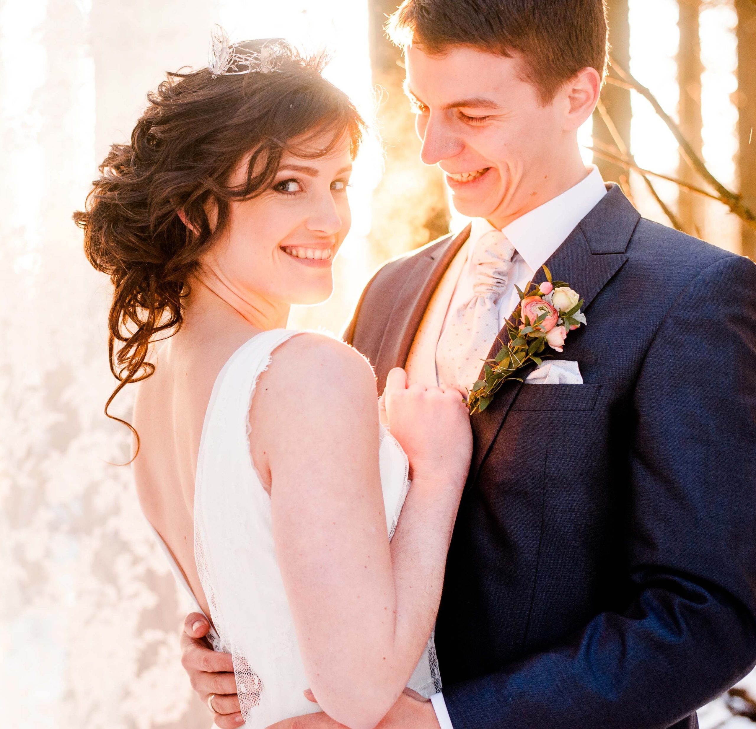 winterwonderland, fotoshoot, bruidspaar,