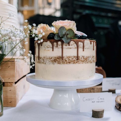 bruidstaart, decoratie, glutenvrij