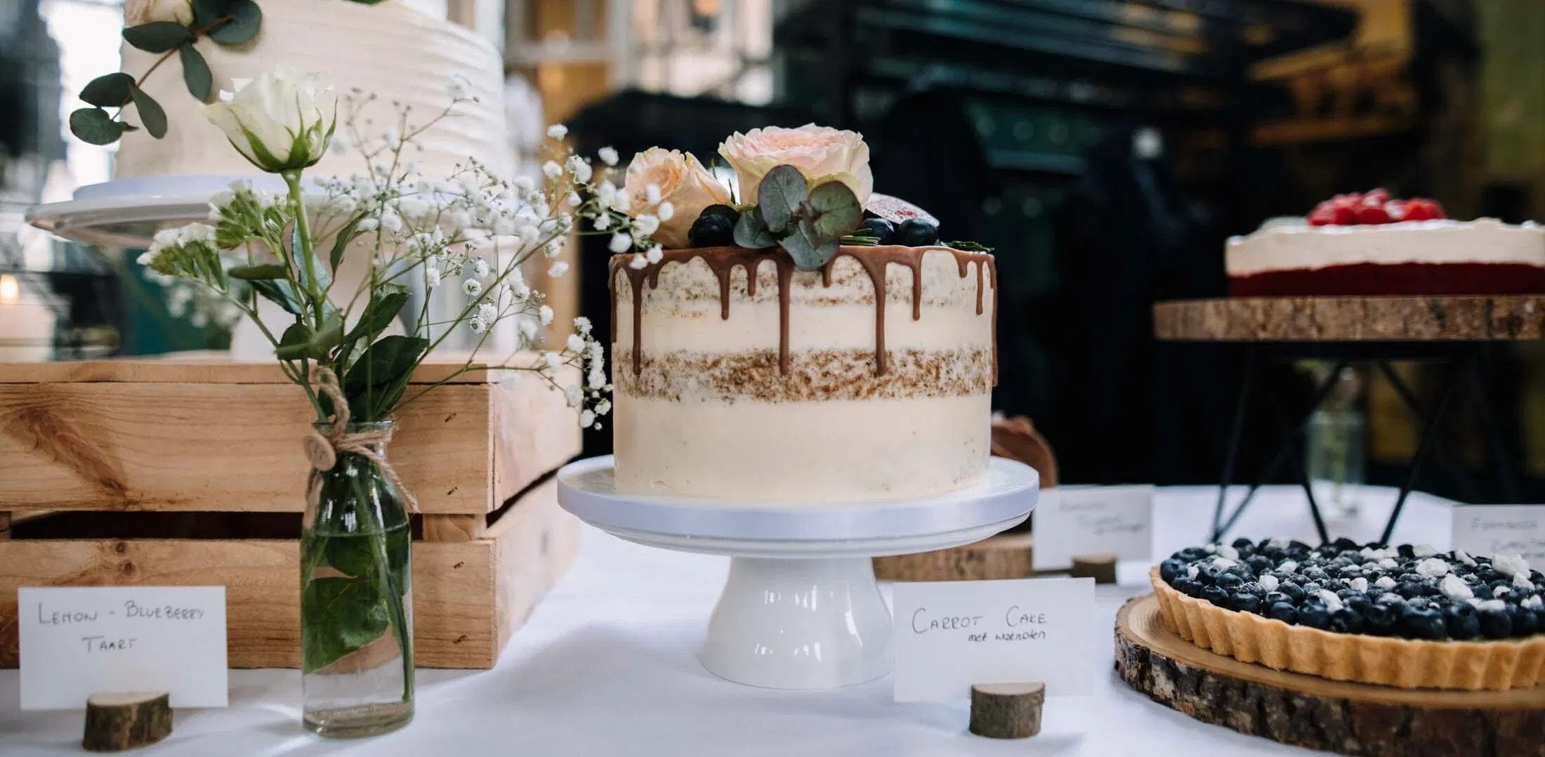 bruidstaart, decoratie, glutenvrij