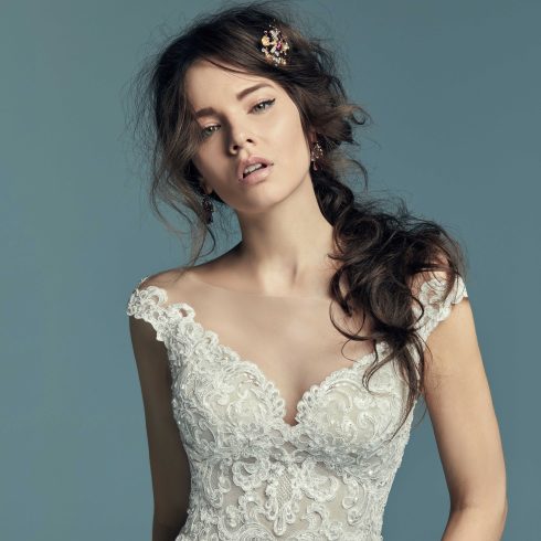 boho-bruid, haarstijlen, messy