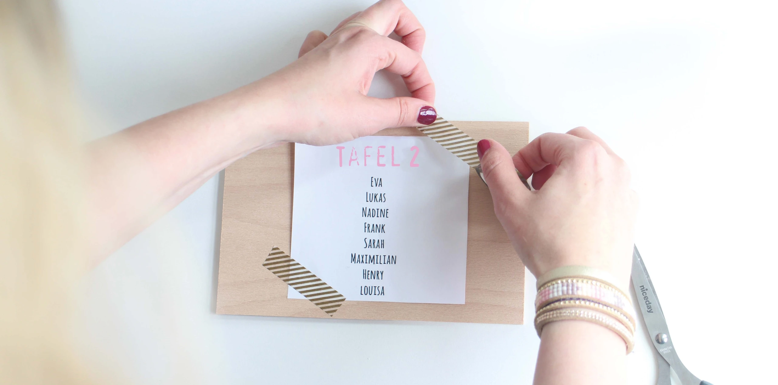 DIY – Tafelschikking