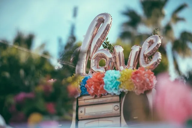Ballon met tekst LOVE