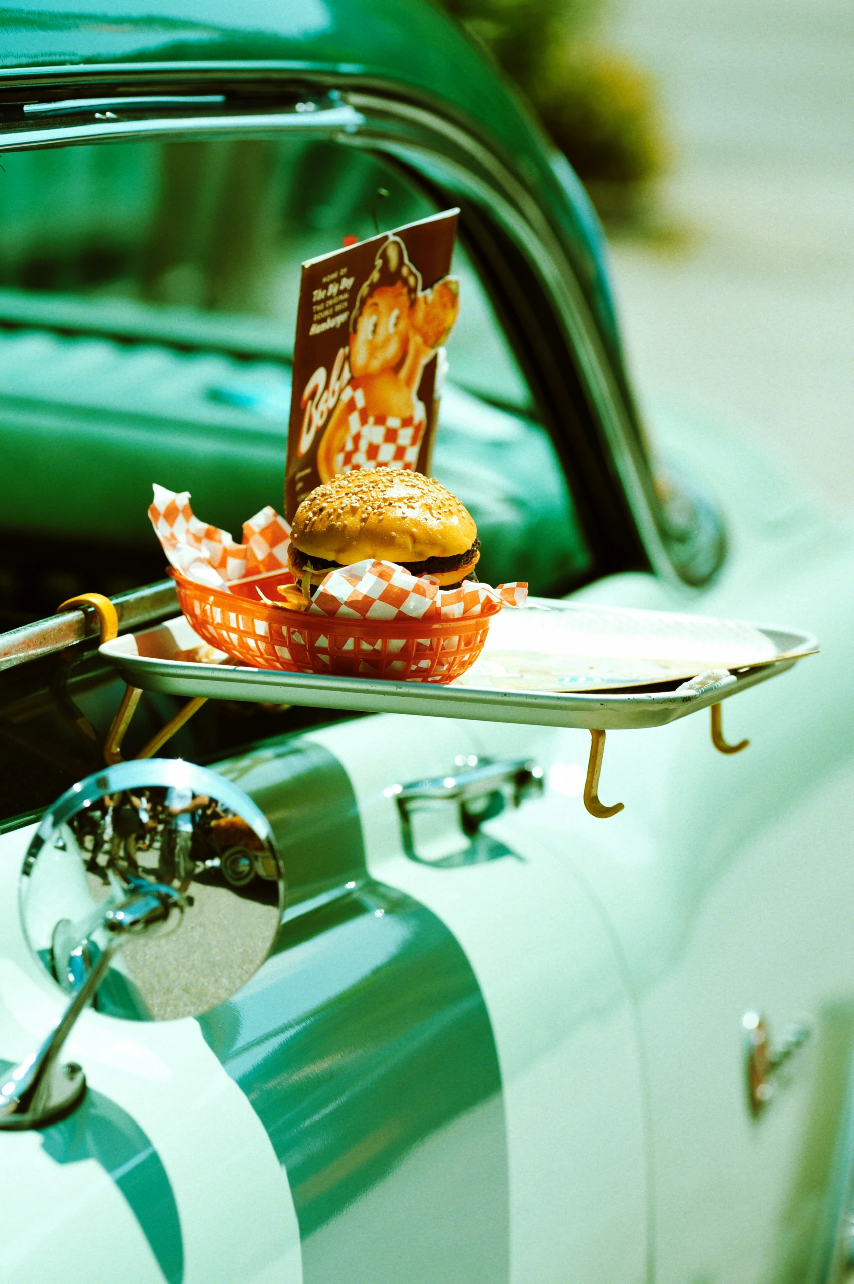 Retro mini-hamburger