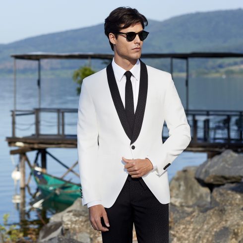 Modern black-tie, fotoshoot, bruidegom