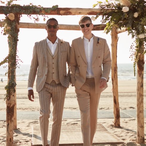 bruiloft, looks, elegant