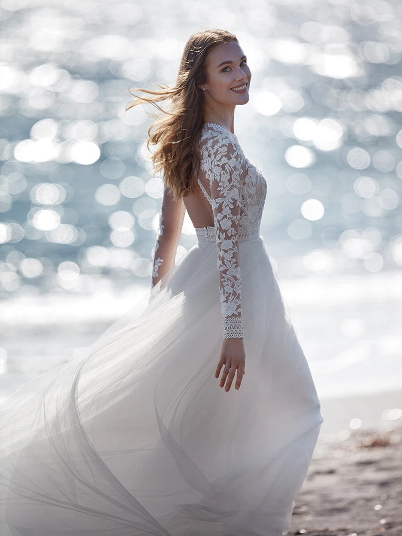 Trouwjurk, Nicole-Milano, fotoshoot