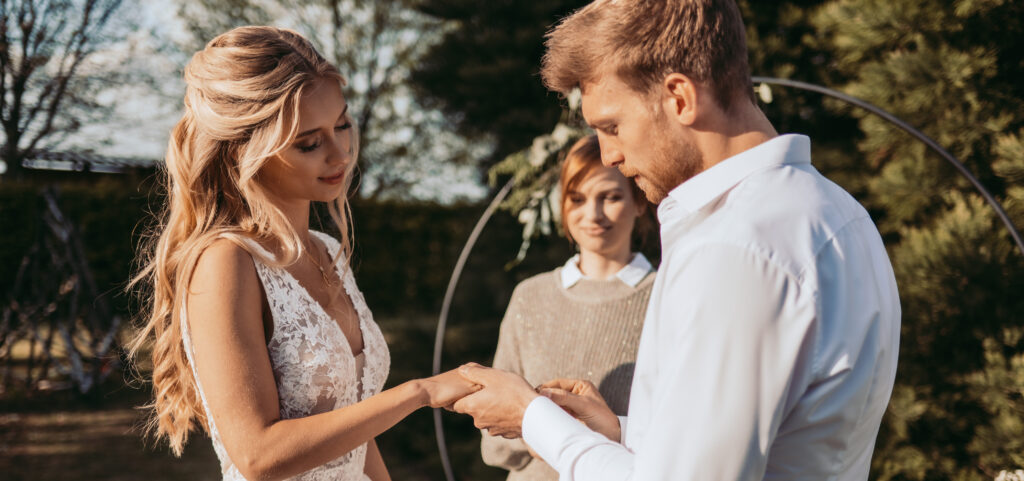 trouwceremonie, trouwkoppel, trouwen