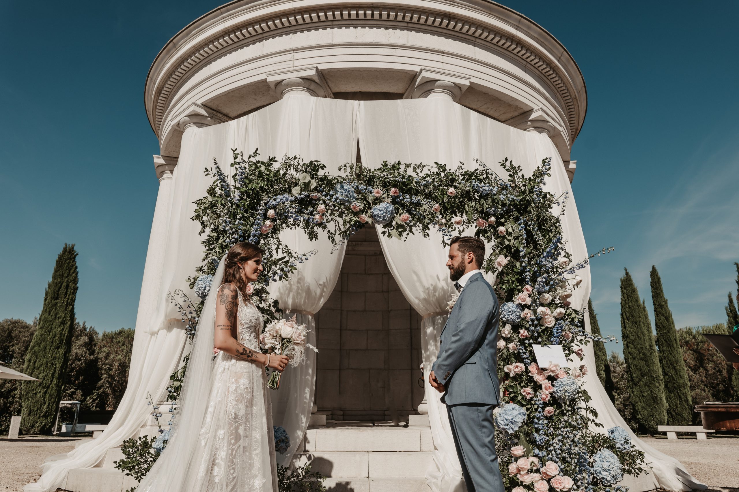 bruidspaar, bruiloft, fotoshoot