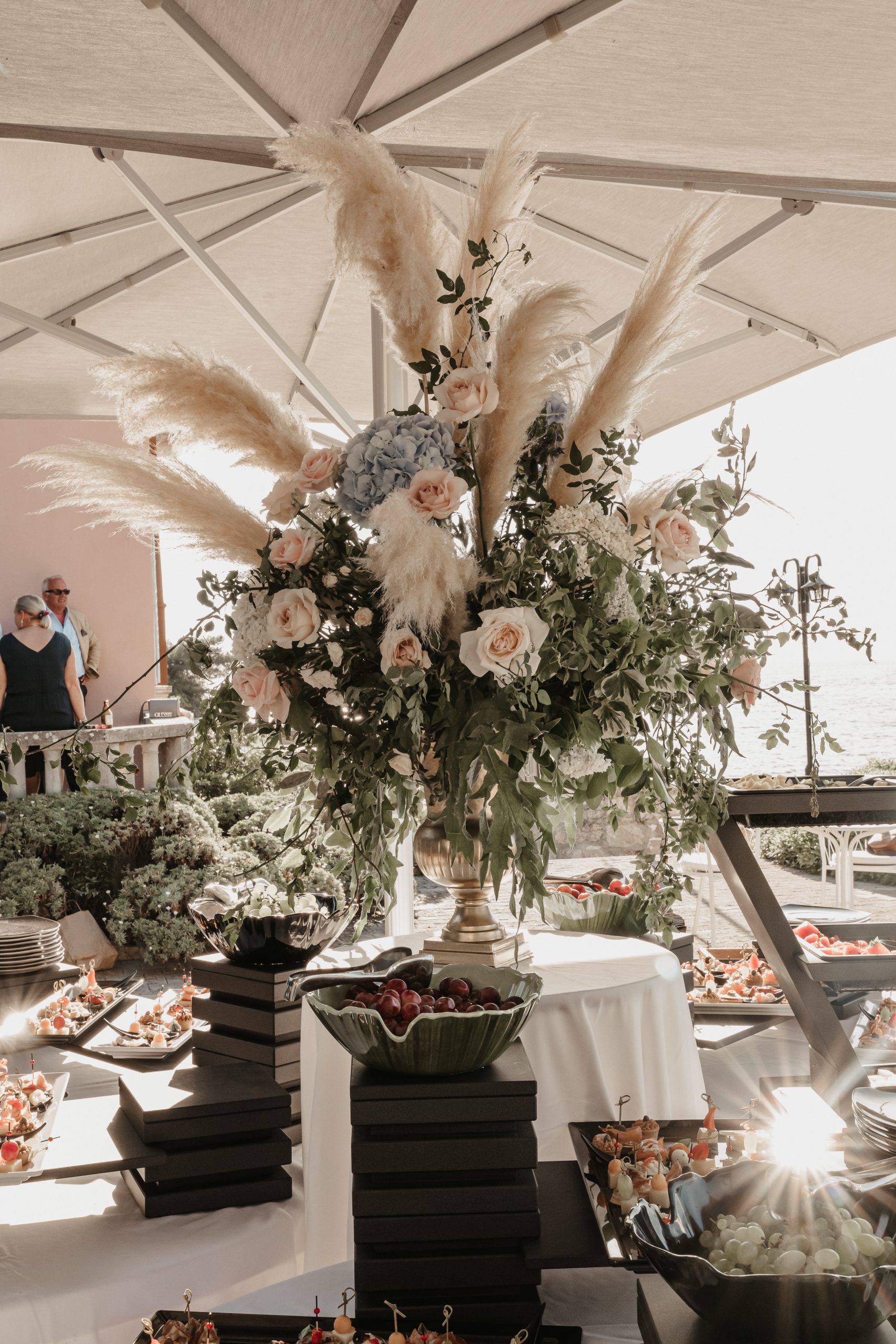 bruidsboeket, bruiloft, trouwdecoratie