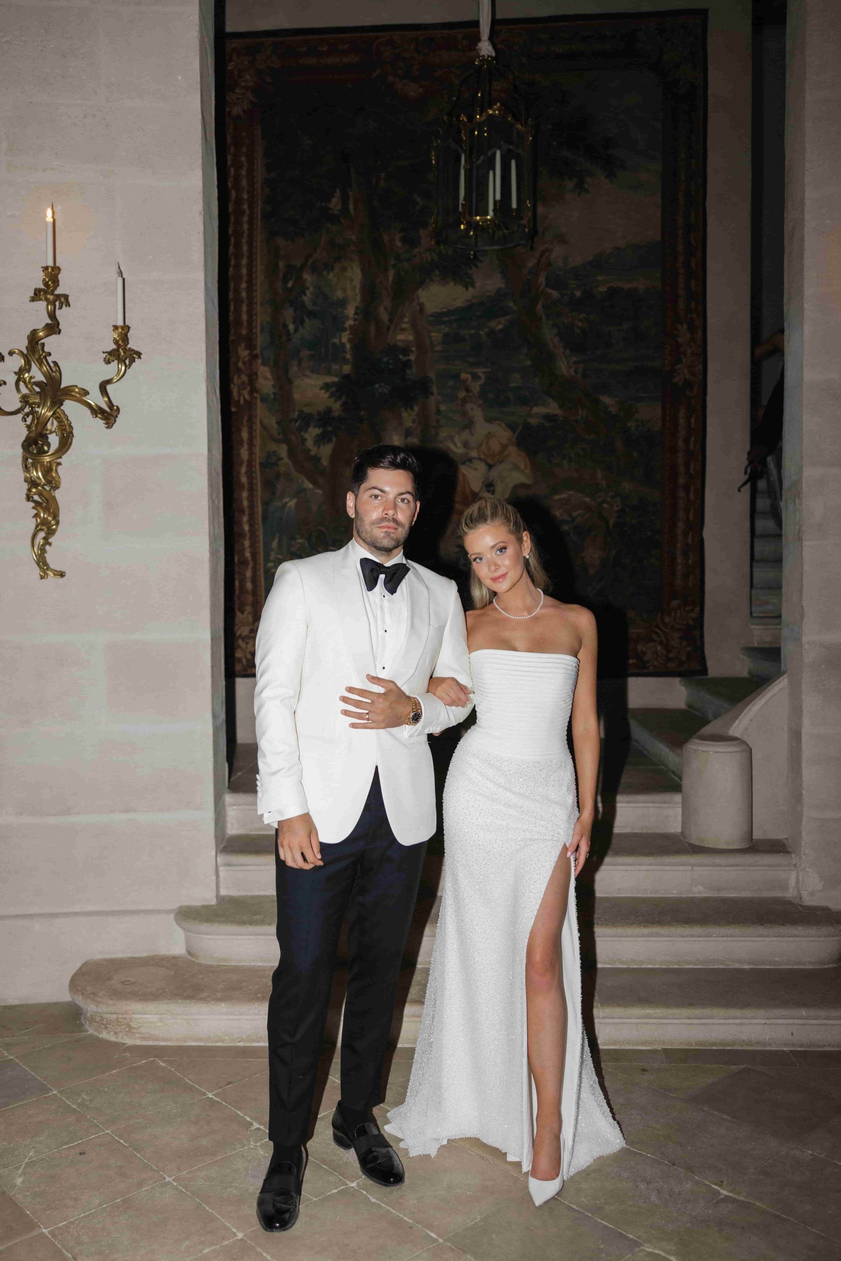 Bruidspaar Hannah Godwin en Dylan Barbour.