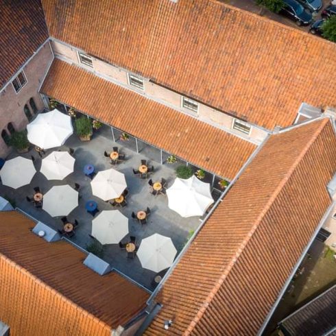 Binnenplaats van klooster De Observant in Amersfoort.