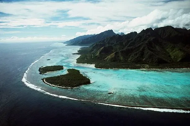 De lagune van Moorea