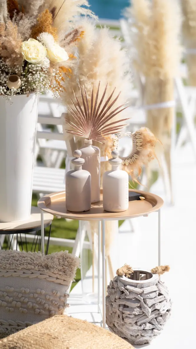 decoratie strandbruiloft