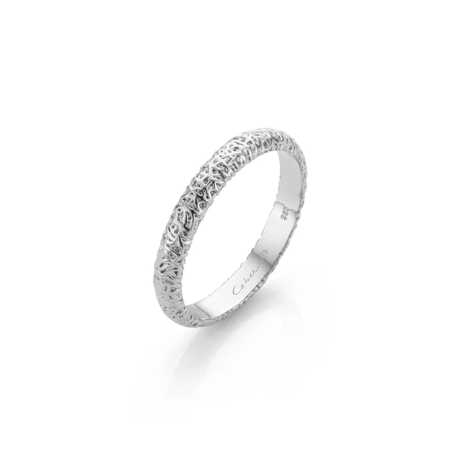 Zilver designer trouwring