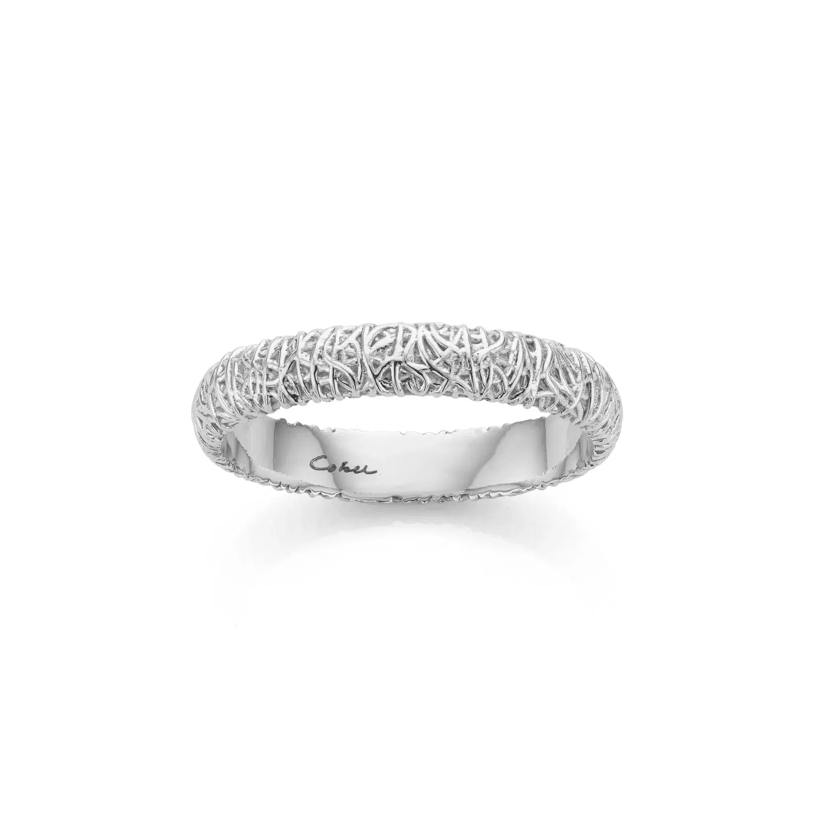 Zilver designer trouwring