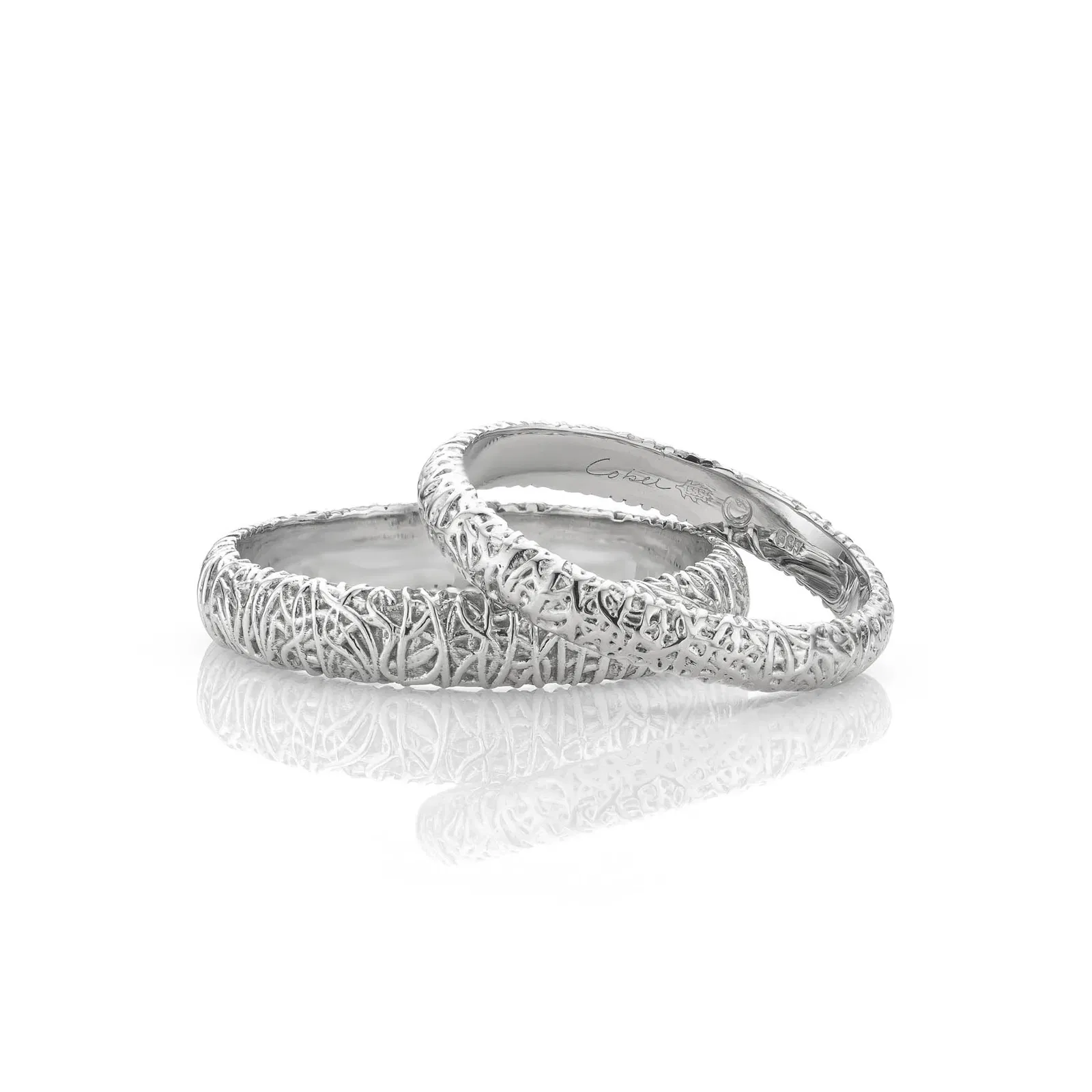 Zilver designer trouwring