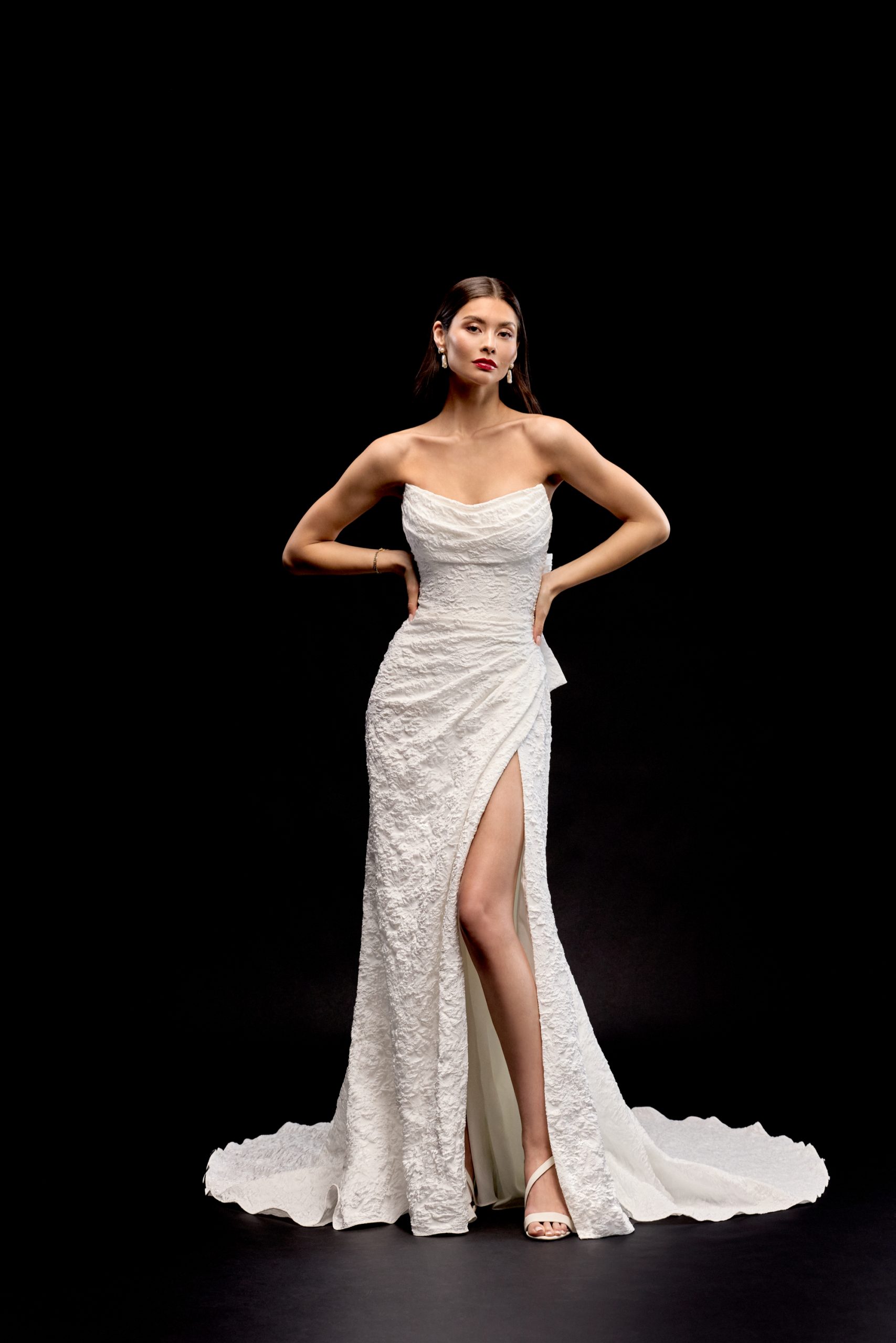 Rechtvallende trouwjurk van Justin Alexander Signature