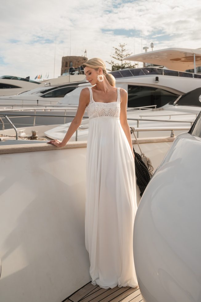 Empire-jurk uit de Romance-collectie van Diane Legrand